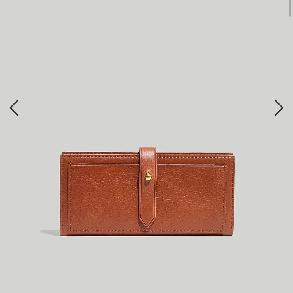 The Leather Post Wallet Madewell